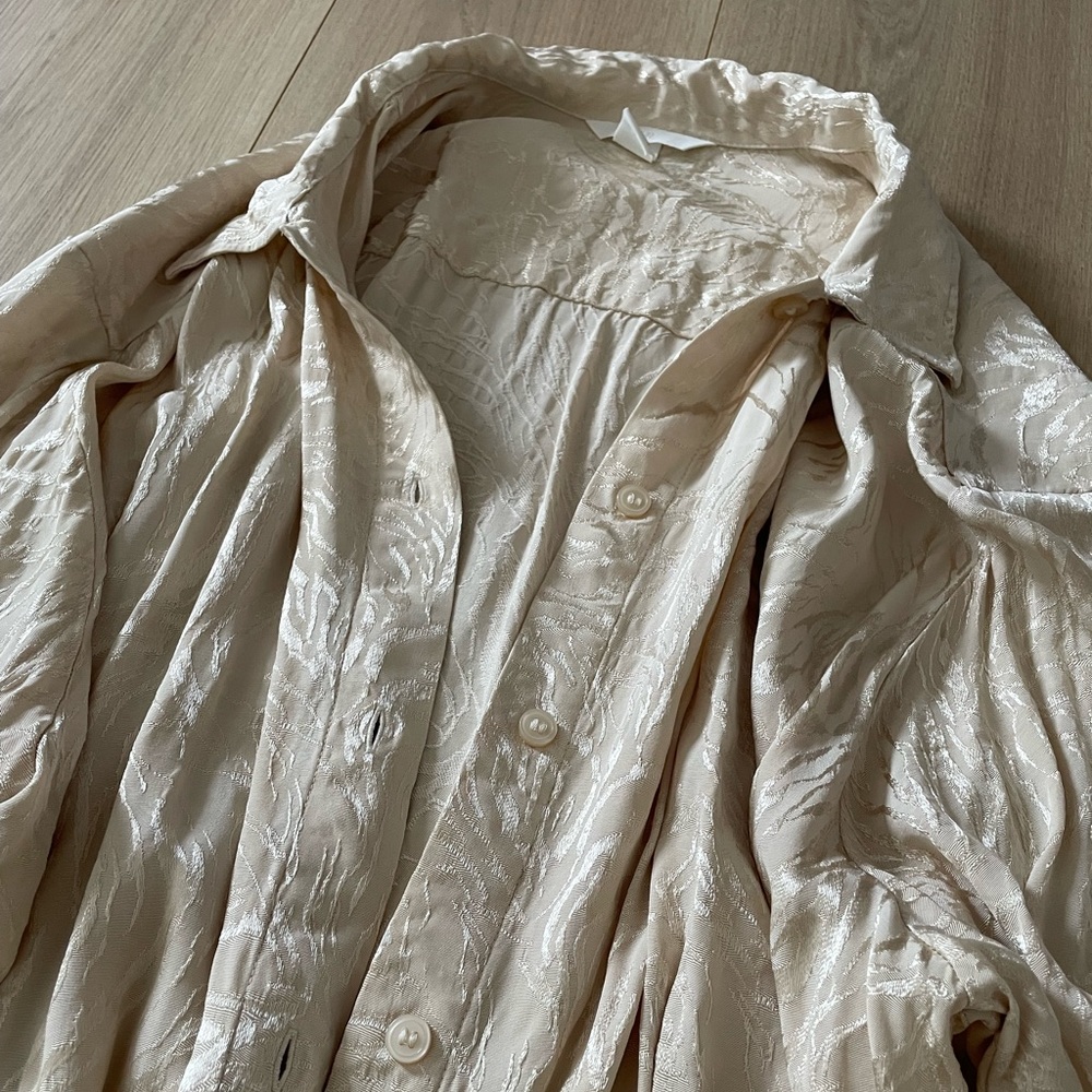 Oversized Jacquard-weave Shirt